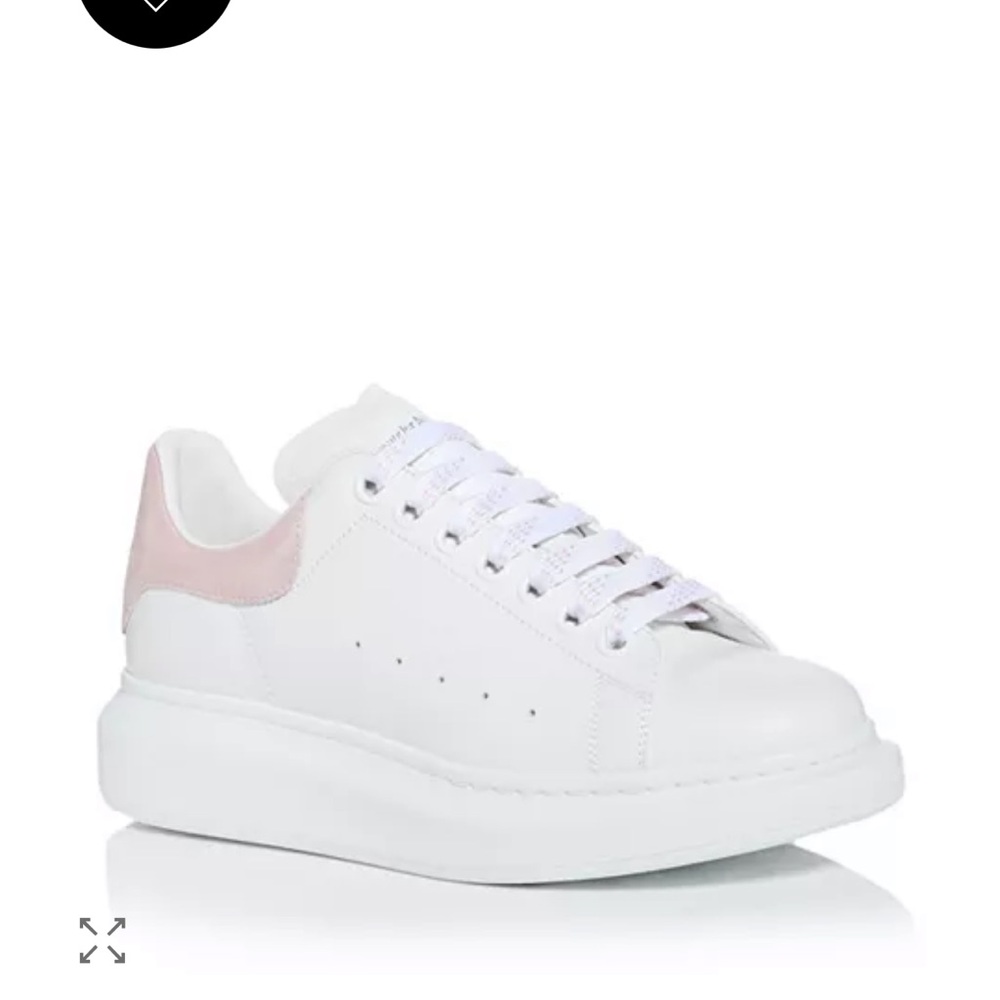 Alexander McQueen White and Pink Sneakers